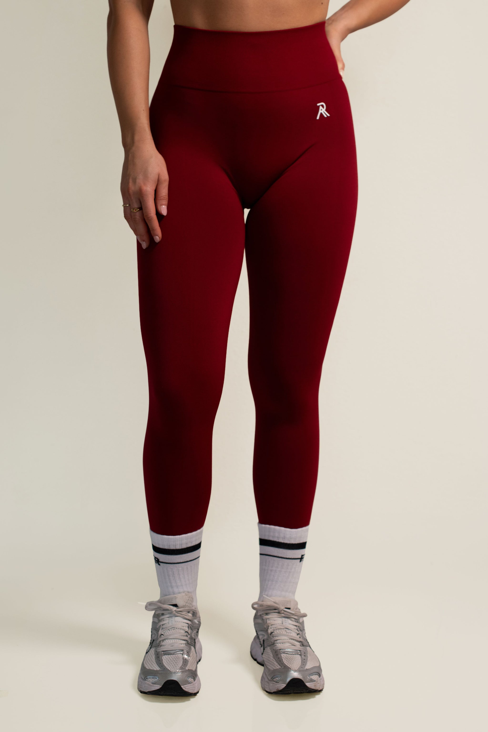 SIGNATURE SEAMLESS LEGGINGS - BURGUNDY
